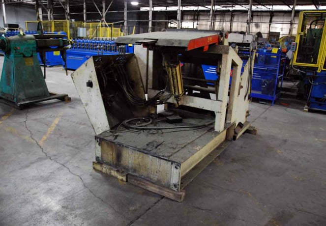 24" American Steel Line, coil peeler, 10000 lb., exit guide rolls, 1989 - Image 5