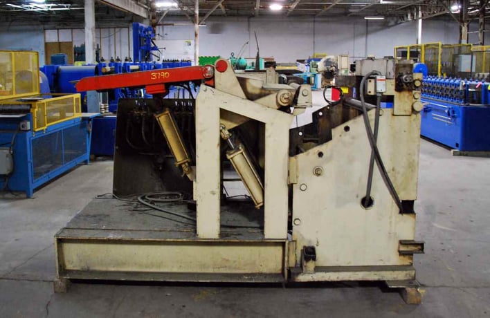 24" American Steel Line, coil peeler, 10000 lb., exit guide rolls, 1989 - Image 7