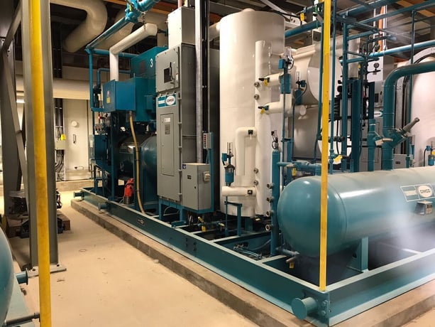 2347 cfm, 300 psig, Frick #RWF-II-399H, Rotary Screw Compressor, Aircooled Condenser Package, 800 HP, 2010 - Image 1
