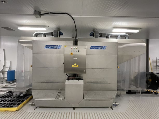 Unifortes #UNI-TW450.80.220, Dolly & Trolley Washer, 11.5' wash tunnel, 2019 - Image 2