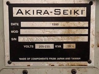 Akira-Seiki #Performa-V4, vertical machining center - Image 3