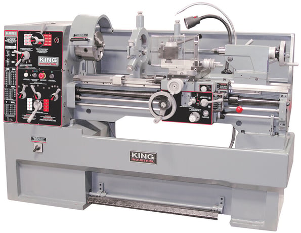 16"/22" x 40" King Canada #KC-1640ML/KM-055, gearhead metal lathe w/ taper attachment, 2" bore, #6MT, 4 HP - Image 1