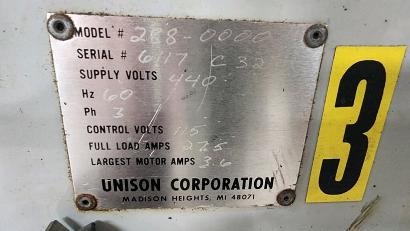 Unison No. 288-0000, centerless grinder - Image 2