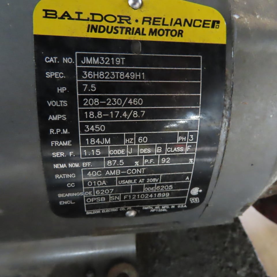 30 Ton, Budzar #AP-28S-SP, self contained air cooled chiller, 460 V., 800 BTU/Hr, R-422-B refrigerant - Image 6
