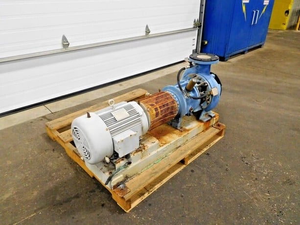 350 GPM @ 25' TDH, ITT #CD4MCU, 6 x 4 x 8.5 A-C pump with 5 HP motor, 1993 - Image 2