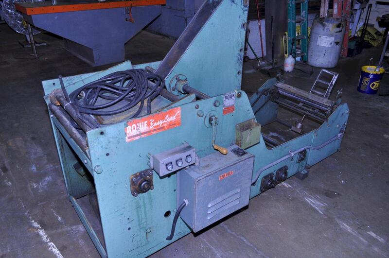 3000 lb. Rowe #3020-J, coil cradles, 20" width, 48" outside dimension, manual coil guide adj., loop Control - Image 2