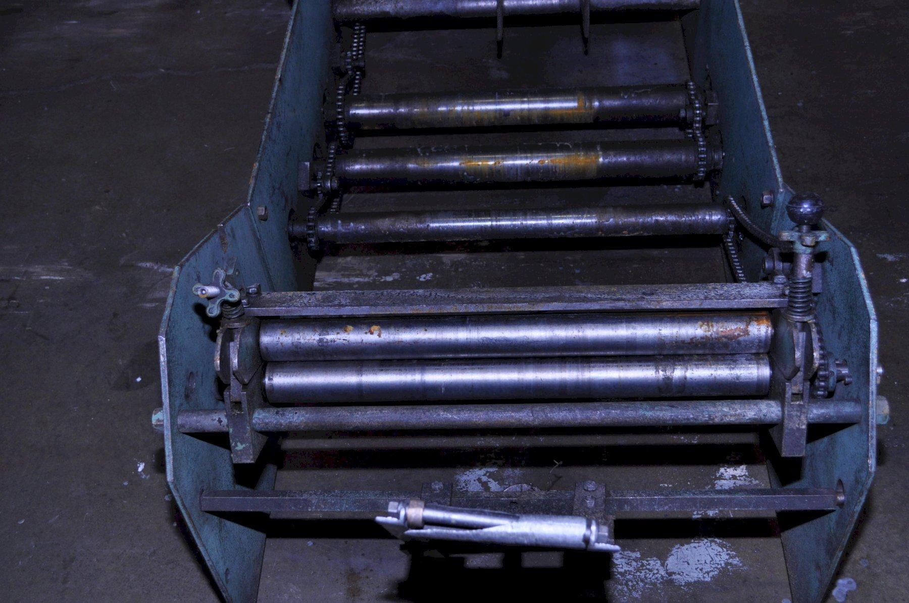 3000 lb. Rowe #3020-J, coil cradles, 20" width, 48" outside dimension, manual coil guide adj., loop Control - Image 3