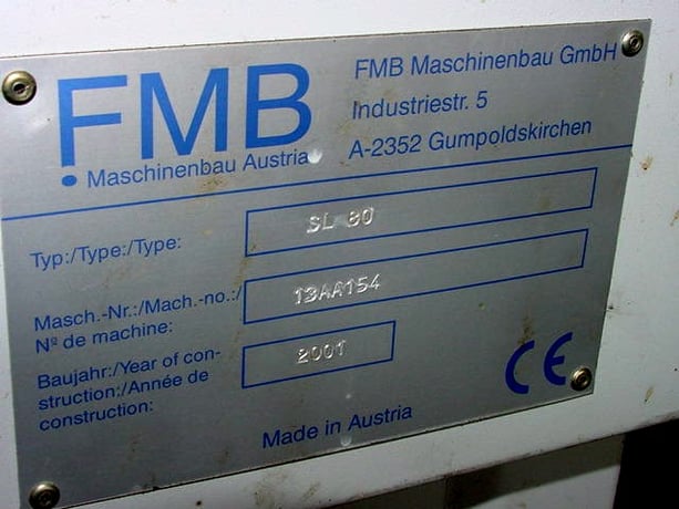 FMB #SL-80, short magazine bar feed, 3" diameter, 48" length, 2001 - Image 5