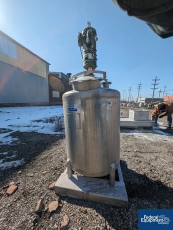 Letco Industries Mixing Tank, Stainless Steel, Dish top and sloped bottom, 2017 - Image 4