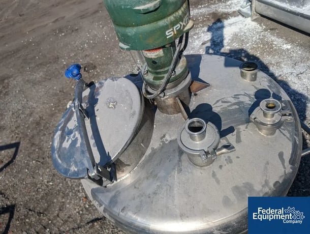 Letco Industries Mixing Tank, Stainless Steel, Dish top and sloped bottom, 2017 - Image 8