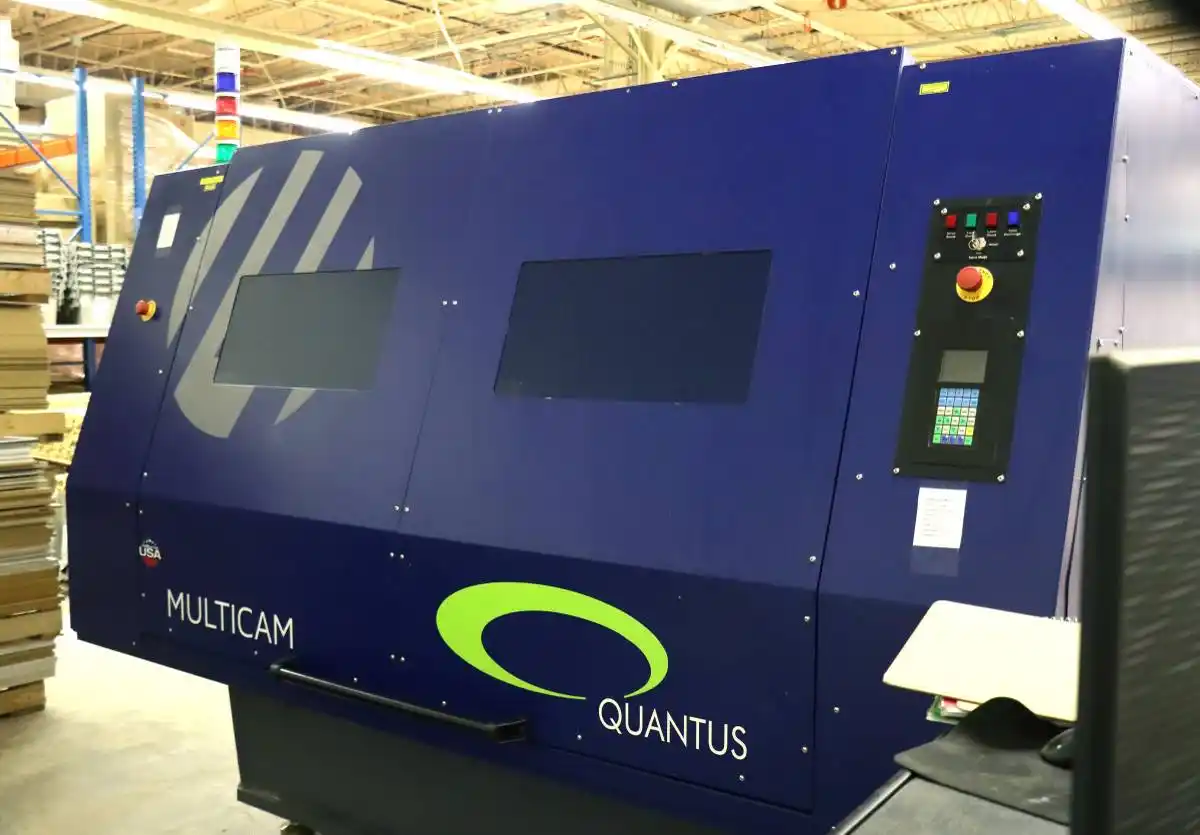 Multicam #Quantus, CNC fiber laser, 4000 watt, 5' x10'table, dual shuttle table, 2020, S46220 - Image 4