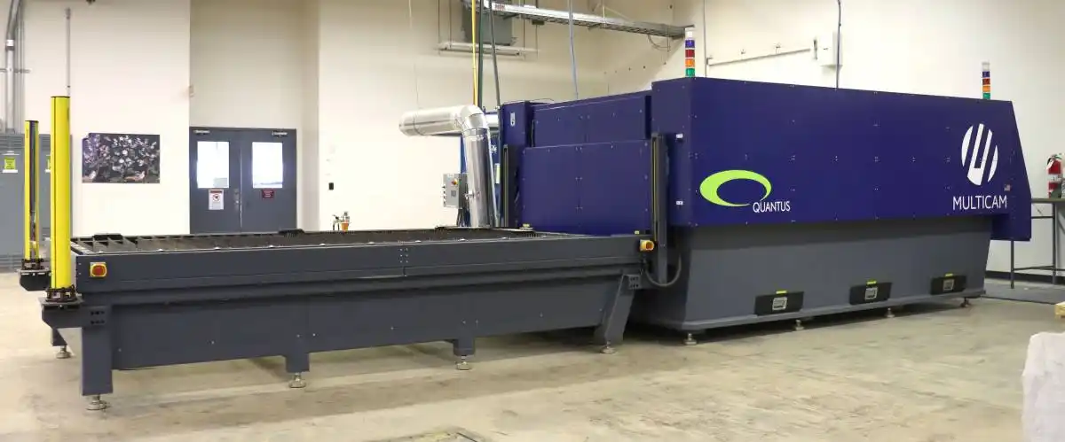 Multicam #Quantus, CNC fiber laser, 4000 watt, 5' x10'table, dual shuttle table, 2020, S46220 - Image 8