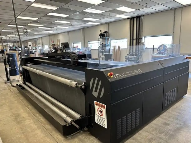 Multicam #Celero-7, digital cutter CNC router, 79" x120" table, 11000 RPM, 15 HP, 2020, S46221 - Image 1