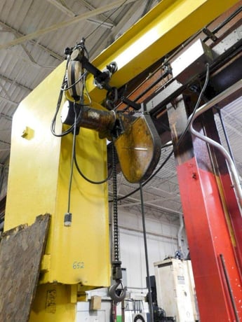 1 Ton, Jib Crane, 13' 4" jib length, 10' 2" hoist travel, 11' 5" column height, pendant Control - Image 2