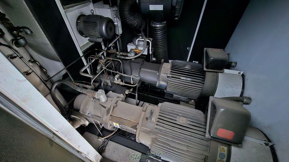125 psi, Gardner Denver #VST55-90A, air compressor, 100 HP, 460 V., 3-phase, sound attenuated enclosure - Image 9