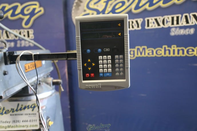 Lagun #FTV-2, heavy duty vertical mill, 9" x48" tbl., 33" X, 16" Y, 16" Z, 55-4250 RPM, R-8, variable speed - Image 10