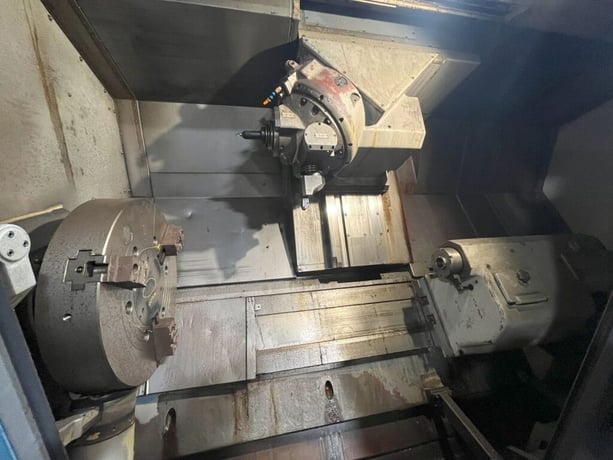 Mazak #Integrex-50-1000U, multi-taksing CNC mill turn live tool, Mazatrol T-Plus, 28" swing, 24" chuck, 1997 - Image 4