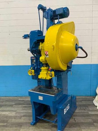 35 Ton, Bliss #C-35, OBI punch press, 3" stroke, 10-3/4" Shut Height, air clutch & brake, 5 HP - Image 1