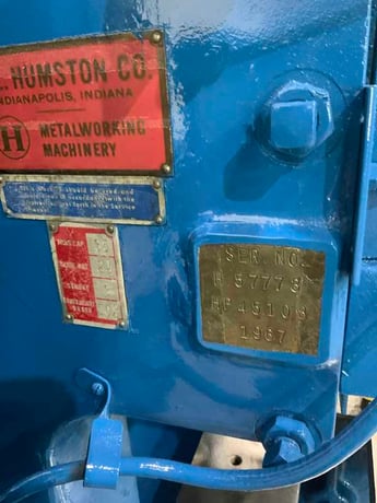 35 Ton, Bliss #C-35, OBI punch press, 3" stroke, 10-3/4" Shut Height, air clutch & brake, 5 HP - Image 4