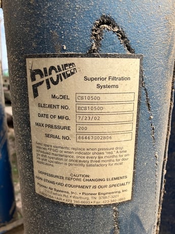 Pioneer #R1000-MGA, Air Dryer, S/N 66467G02B06, 2002 - Image 4