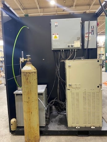 Panasonic, PA-102S, VR-006 robot, G2 controller, indexer table, 60" swg, safety enclosure, 2010 - Image 7