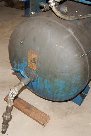 15 HP Quincy #QT-15, air compressor, tank mounted, 120 gallon, 60 cfm @ 200 psi - Image 6