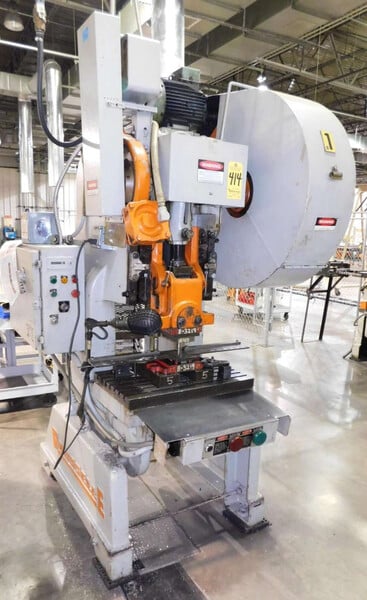 40 Ton, Rousselle #4, OBI press, 3" stroke, 12" Shut Height, 3-1/2" adj, 16" x 26" bed, (3 available) - Image 1