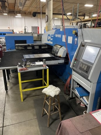 33 Ton, Finn-Power #C5, CNC Turret Punch, 20 station, 1100 SPM, Siemens 840D Control, 2006 - Image 3