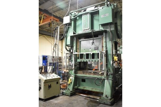 200 Ton, Minster #E2-200-54 Hevi Stamper, straight side double crank press, 6" stroke, 22" Shut Height, S/N - Image 1