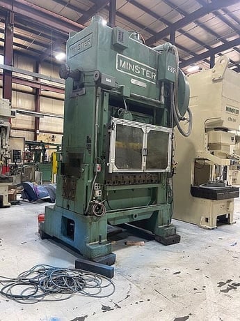 150 Ton, Minster #P2-150-54, straight side double crank, 6" stroke, 23" Shut Height, 4" adj., 45-90 SPM - Image 10