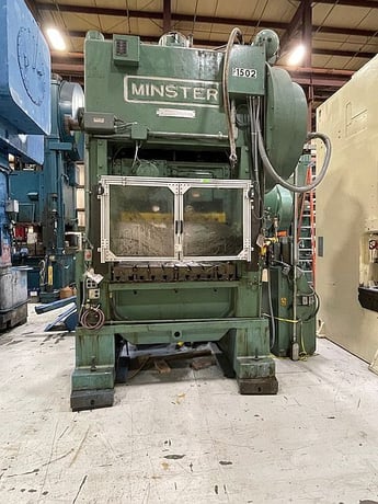 150 Ton, Minster #P2-150-54, straight side double crank, 6" stroke, 23" Shut Height, 4" adj., 45-90 SPM - Image 11