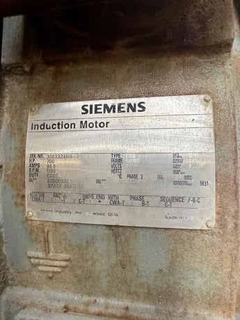 700 HP 1780 RPM Siemens, Frame 5010S, WPIIBB, 4160 Volts (2 available) - Image 1