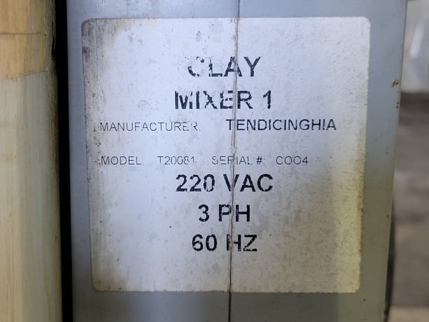 Tendicinghia #T20081, Clay Mixer, 220 VAC - Image 2
