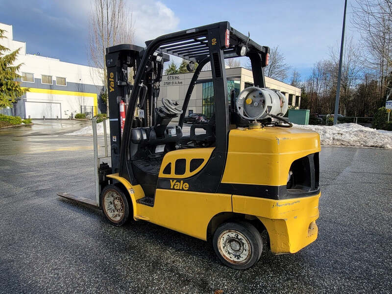 8000 lb. Yale #GLC080VXNGSE088, Forklift, 185.6" lift height, 99.5" Mast lowered height, 3 Mast Stages - Image 3