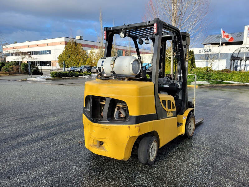8000 lb. Yale #GLC080VXNGSE088, Forklift, 185.6" lift height, 99.5" Mast lowered height, 3 Mast Stages - Image 5