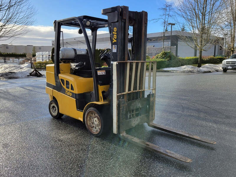 8000 lb. Yale #GLC080VXNGSE088, Forklift, 185.6" lift height, 99.5" Mast lowered height, 3 Mast Stages - Image 7