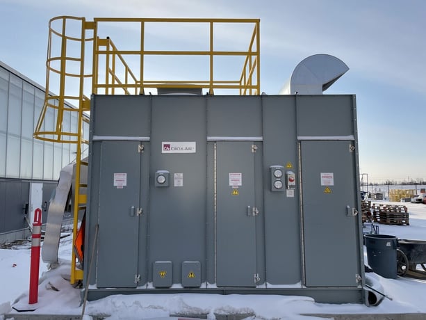 Circul-Aire #DAS-808-2D12-SC, Deep Bed Air Scrubber, 2 deep beds, 10 HP - 3515 RPM Blower, 2019 - Image 3
