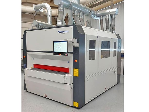 63" Heesemann #MFA-10, wide belt, 3-head, veneer/laquer/wood sanding, 2022 - Image 1