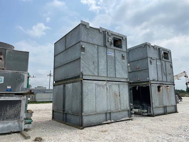 470 Ton, Imeco #IDC-1880-4, evaporative condenser, 20 HP motor, 2001 - Image 8