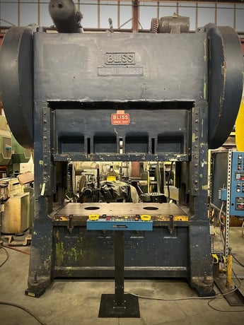 125 Ton, Bliss #S2-125-72-36, straight side double crank press, 10" stroke, 22.5" SH to bed SDAU, 72" RL x - Image 3