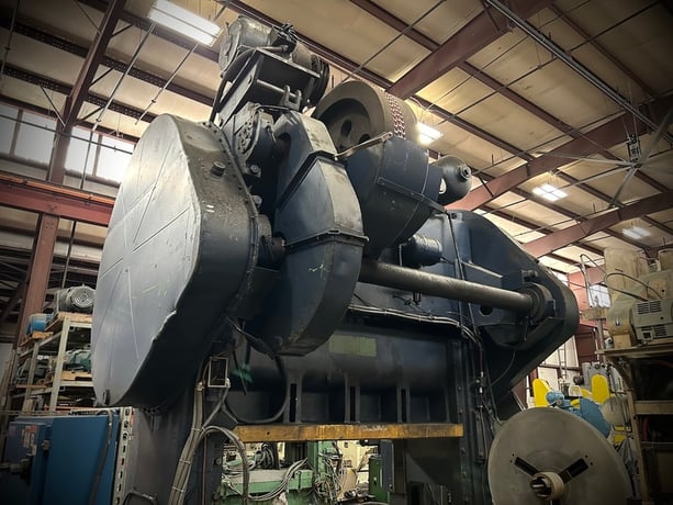 125 Ton, Bliss #S2-125-72-36, straight side double crank press, 10" stroke, 22.5" SH to bed SDAU, 72" RL x - Image 8