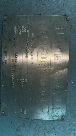 300 HP 1775 RPM Siemans, Frame 447TS, Drip-Proof Ball Bearing, 1.0 service factor - Image 2
