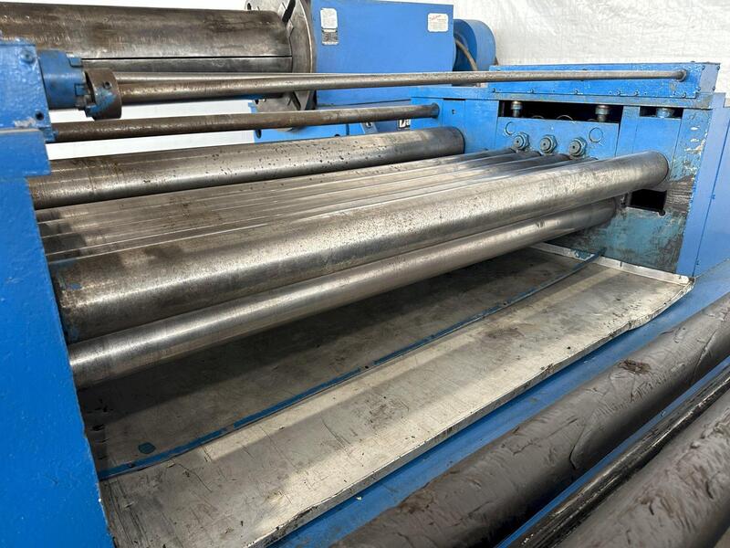 54" x .104" Dahlstrom #S54-12-10, 9 Roll Leveler / Flattener, 30-150 FPM, Entry Pinch Rolls - Image 7