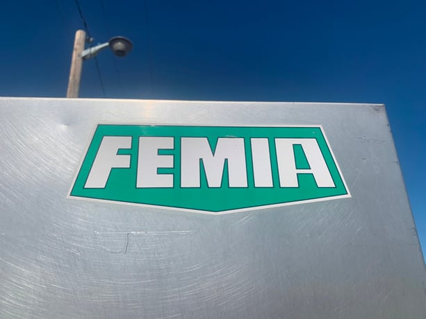 FEMIA rotary screen, 24" dia. x 8' long drum with 6' screening area, 3/16" wide zig zag openings - Image 5