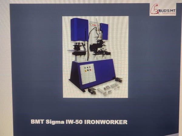 4" x 4" x 3/8" Energy Mission #BMT-EM-Ironworker-50, 55 ton, 2024 - Image 1
