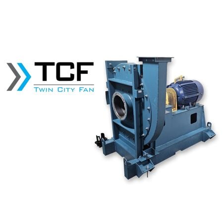 650 cfm @ 58 S.P., Twin City Fan #MBW-SW, heavy duty pressure vacuum blower, 460 V., 3-phase - Image 1