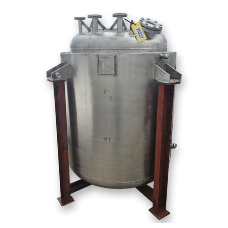 264 gallon Kalina Engineering, jacketed Stainless Steel pressure rated mix tank vessel - Image 1