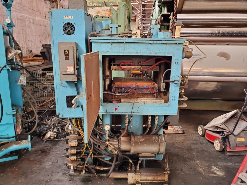 150 Ton, TMP, hydraulic rubber press, 6 stroke, 6" DL, 18" x18", electric platen, self contained hydraulic - Image 4