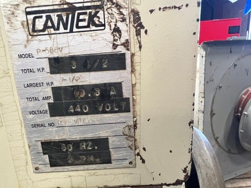 20" CanTek #P508V, planer, 440 V., 3 phase - Image 8