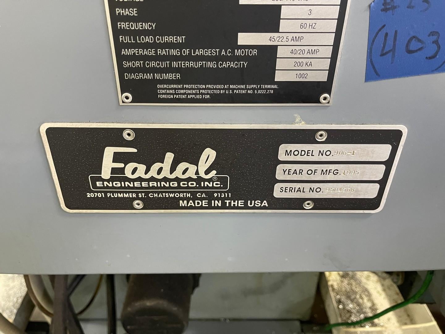 Fadal #VMC4020, vertical machining center, 20 automatic tool changer, 40" X, 20" Y, 20" Z, 10000 RPM, #40 - Image 3